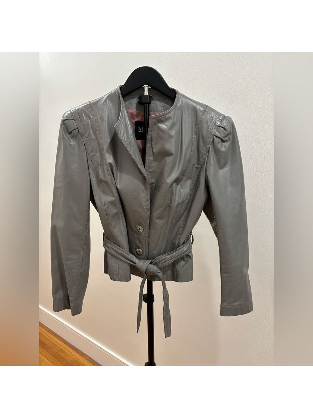 326. Vintage Wilson Women's Gray Genuine Leather Jacket